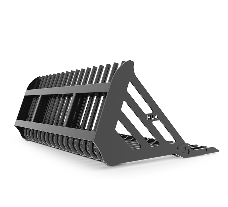 HLA Attachments Stone Fork Retainer Type Less Mount | Model 98", 103", 108" HD | For Skid Steer