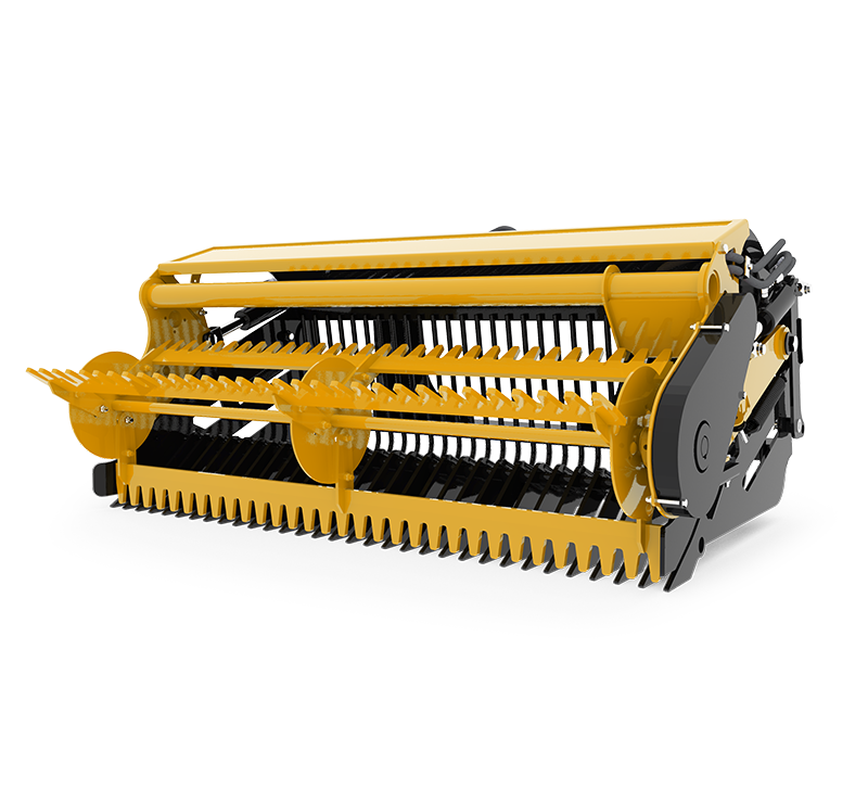 HLA Attachments | Stone Fork with Power Rake | Models SFRL72 To SFRL108 | Widths 72" To 108" | For Skid Loader