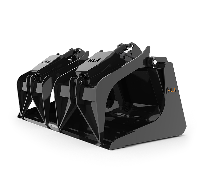 HLA Attachments Scrap Grapple Bucket Less Mount | Model 54" to 78" Bucket | For Skid Steer