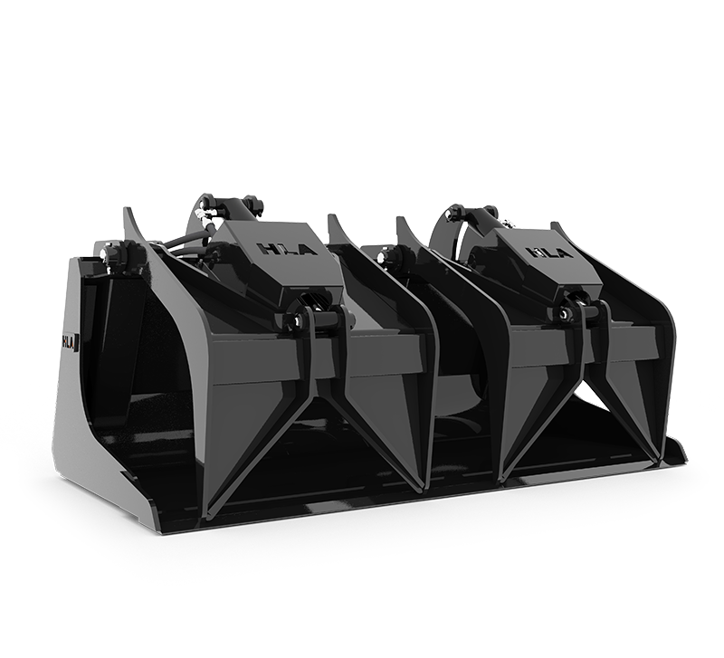 HLA Attachments Scrap Grapple Bucket Less Mount | Model 54" to 78" Bucket | For Skid Steer