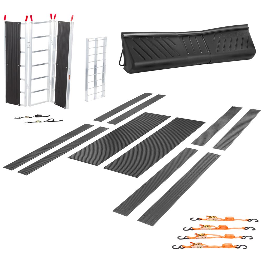 Black Widow Black Ice Deluxe Double Snowmobile Trailer Accessory Kit | Model SNO-TK-DDS | 105" Wide | For Snowmobile Loading