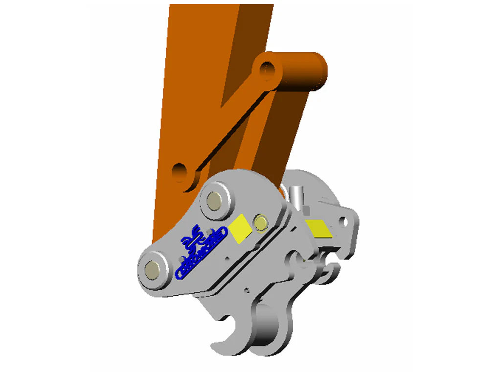 TAG Quick Coupler | Universal Spring-Loaded Manual Release | Pin-On Bucket 4000–8000 lbs | 2–4 Ton | For Excavators