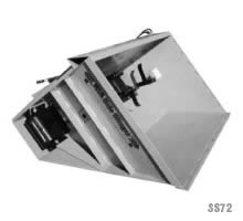 HLA Attachment Side Discharge Sawdust Bucket Less | 60"-96" Multiple Width | For Skid Steer