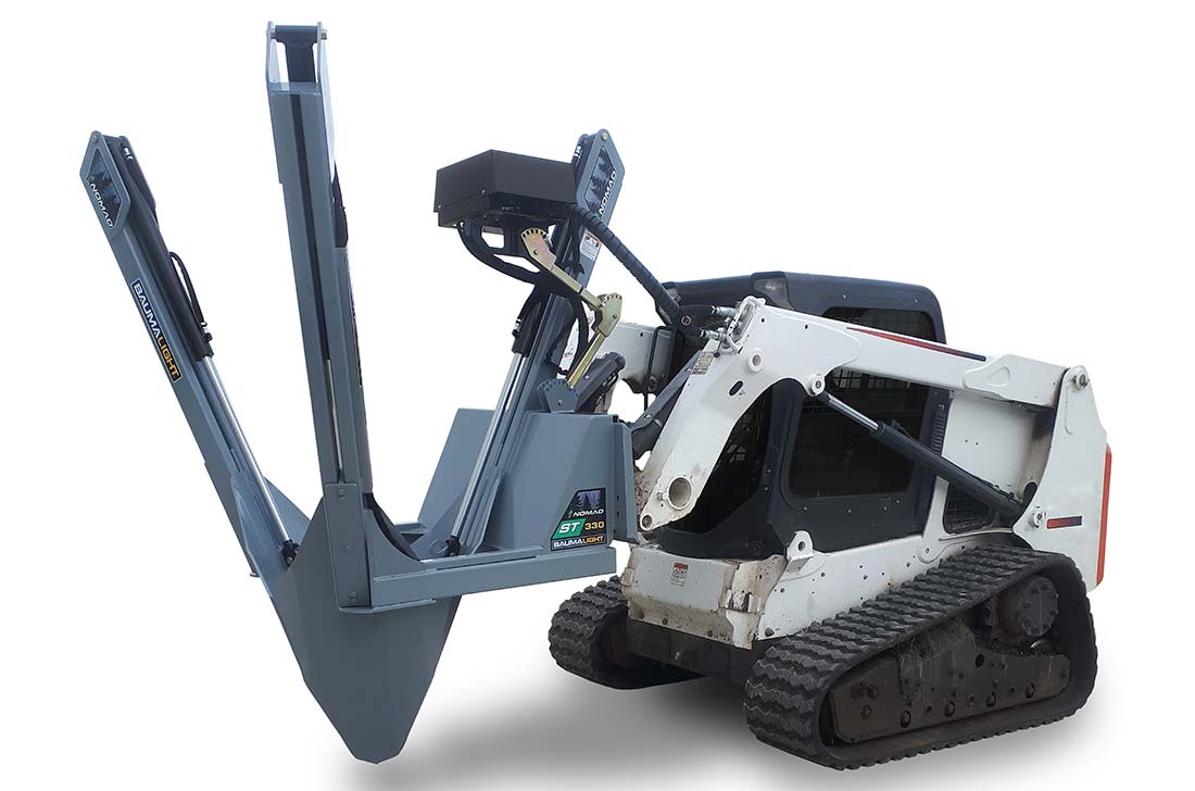Baumalight | Tree Spade | ST330 | 30" Root Ball | Hydraulic Flow 5-20 GPM | For Skid Steer