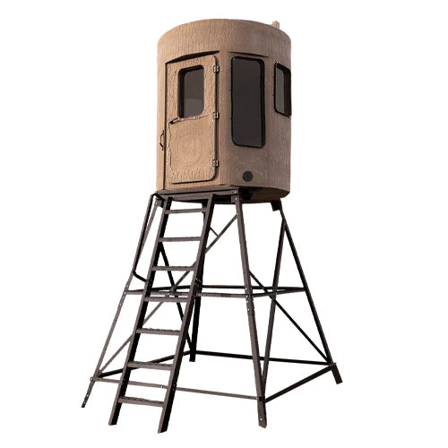 Bank Outdoors Stump 3 360° Pro Phantom Blind | Model ST3WP360PH | Diameter 64" | 1–2 Hunter Capacity | For Universal Ground & Elevated Stand