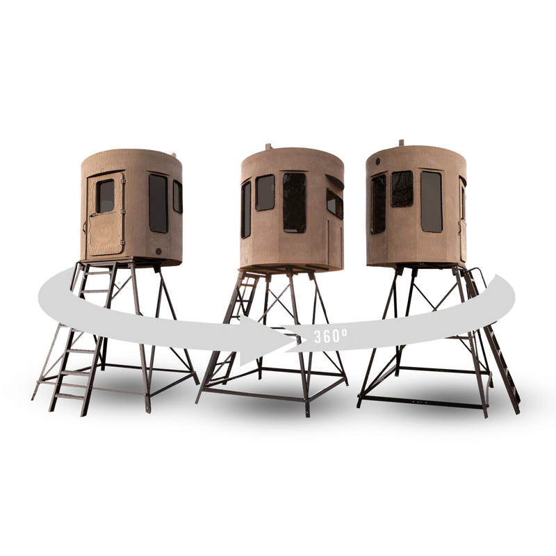 Bank Outdoors Stump 4 Limited Edition 360° Pro Phantom Blind | Model ST4WP360PH | Diameter 77" | 29.39 sq ft Interior | For Universal Hunting Setup