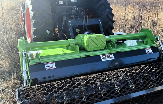 STEC Stone Burier with Mesh Roller | Model MZ15CXL26 102" | 100-150 HP | for Tractor