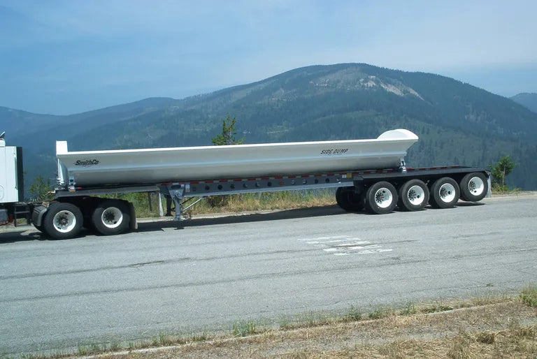 SmithCo | SX4 Side Dump Trailer | 36ft Tub Length | 32 cu yd Heaped Capacity | 102" Width | For Semi Trucks & Heavy-Duty Hauling