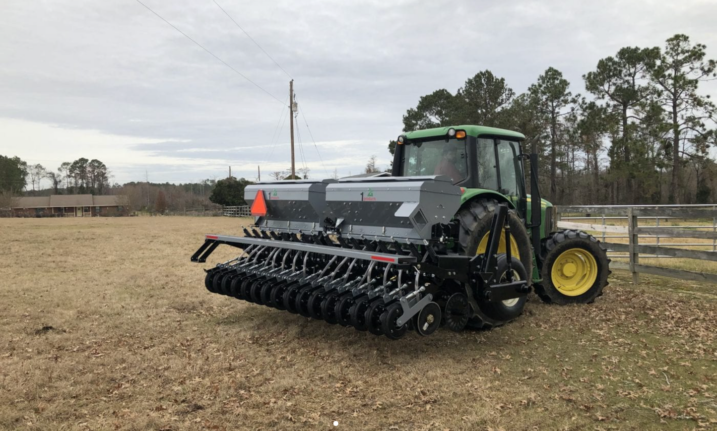 1st Products No Till Drill 5ft to 12ft, 3-Pt & Pull Type | Working Width 54"-144" | Horsepower 30-90+ HP | For Tractors