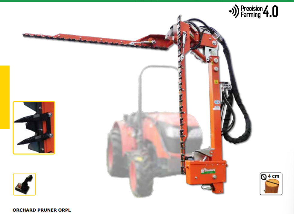 Rinieri Orchard Pruner ORPL 210+150 / 210+210 | Versatile Pruning With 83" Cutting Width for Tractor