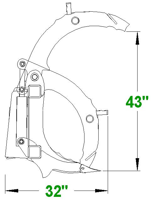 CID Severe Duty Grapple Rake | Width 72" & 84" inches | Tine Spacing 6" inches | For Skid Steer