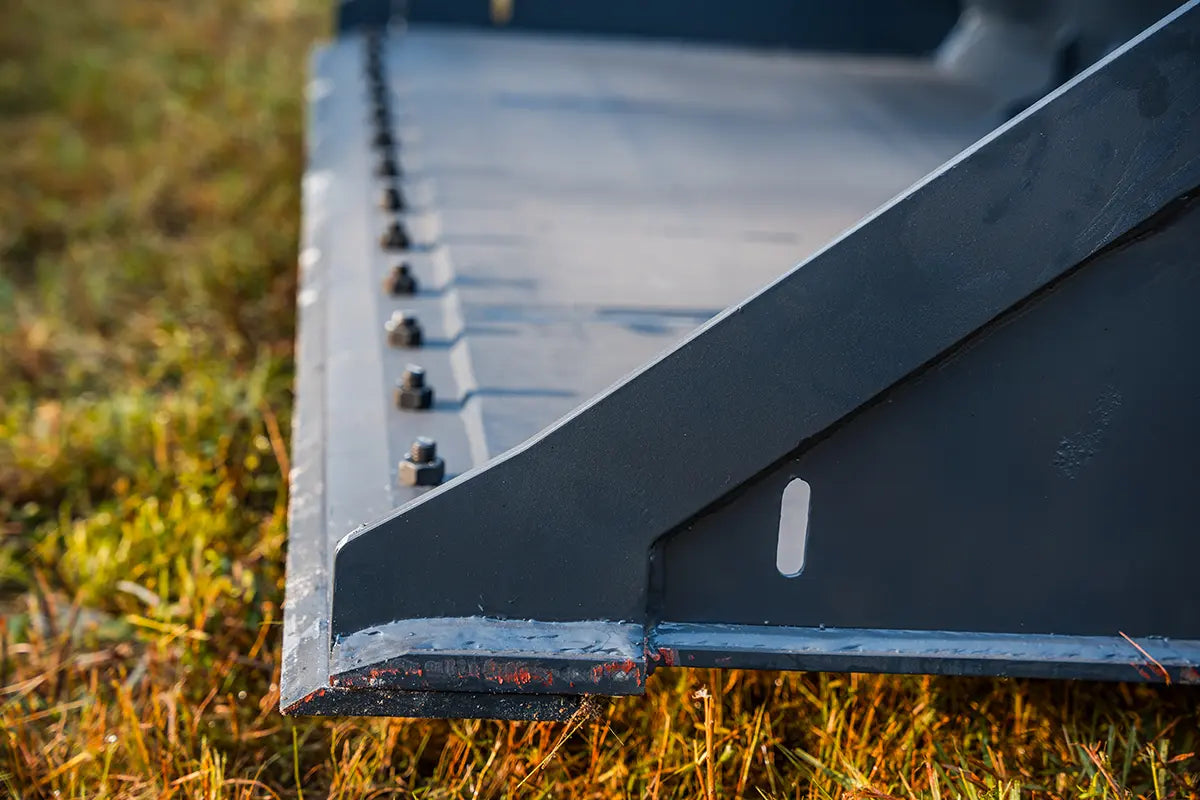 Solesbee’s | Bolt-On Edge Bucket | Models SSLB Series | Width 66" To 84" Inches | Hydraulic Flow 15–25 GPM | For Skid Steer