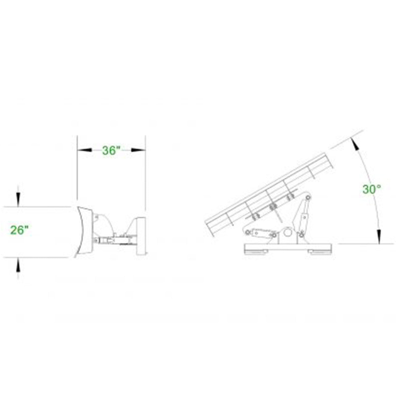 CID 4-Way Angle Dozer Blade | Width 72", 84" & 96" inches | Tilt Capability 10° | For Skid Steer