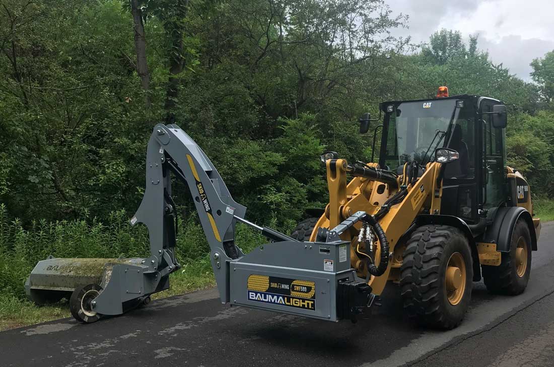 Baumalight Boom Mower | Model SWA/SWF Series | Reach 6' To 14' | Cutting Width 48" & 60" | Hydraulic Flow Range 15-35 GPM | For Skid Steers