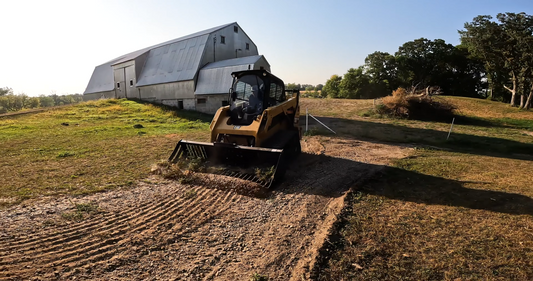 Ignite Attachments Rock Bucket | Width 61.9" | Hydraulic Flow Range 13-25 GPM | For Skid Steers