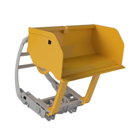 Rockland Slip-On High Dump Bucket with Bolt-On Cutting Edges for Loaders