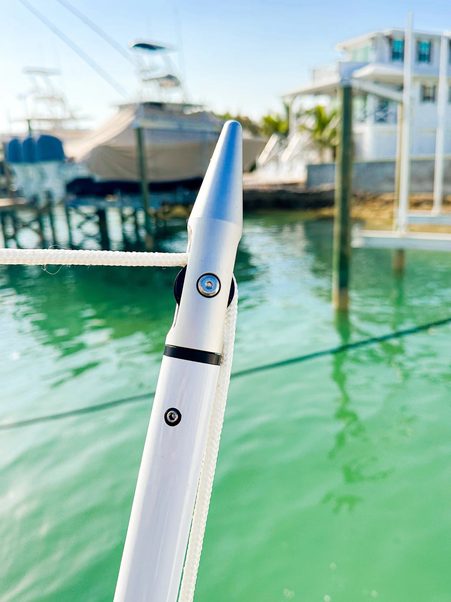 Gemlux | Sportfish Cockpit Shade Pole System | Model AR-HB1-5PTO5-POLE-KIT | Pole Length 5' | 50+ lb Secure Lock System | For Boats with Standard Rod Holders