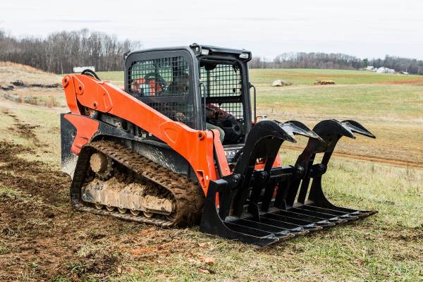 Loflin Fabrication | Root Grapple | Standard Duty | Widths 60" To 84" | Hydraulic Flow 10 To 20 GPM | For Skid Steer
