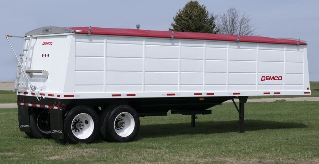 Demco | Steel Hopper Bottom Trailers | Length 42' | Overall Width 98" | Horsepower 260+ HP | For Tractors