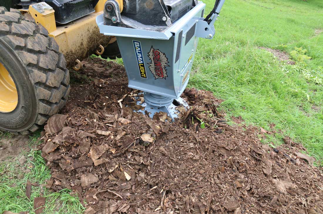 Baumalight Stump Planner | Model RSS380, RSS580 & RSS780 | Cutting Diameter 20" | Hydraulic Flow Range 20-55 GPM | For Skid Steers