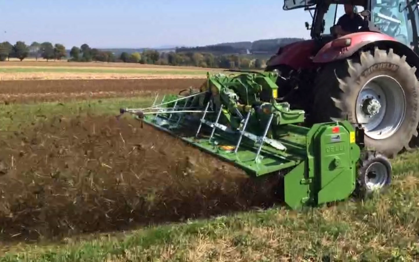 Celli Folding Rotary Tiller With Bed Former | Model Tiger 280P | 15'-17.7' Working Width | 175-280 HP | For Tractor