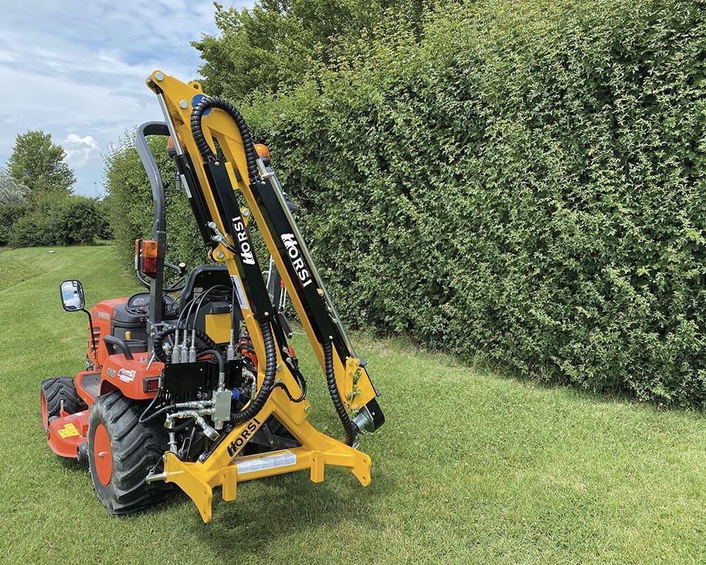 Orsi 3- PT Boom Mower ( Hydraulic Arm ) | Model Hedge-160 | Maximum Reach 13' 8" Ft | Horsepower 20-75 HP | For Tractors