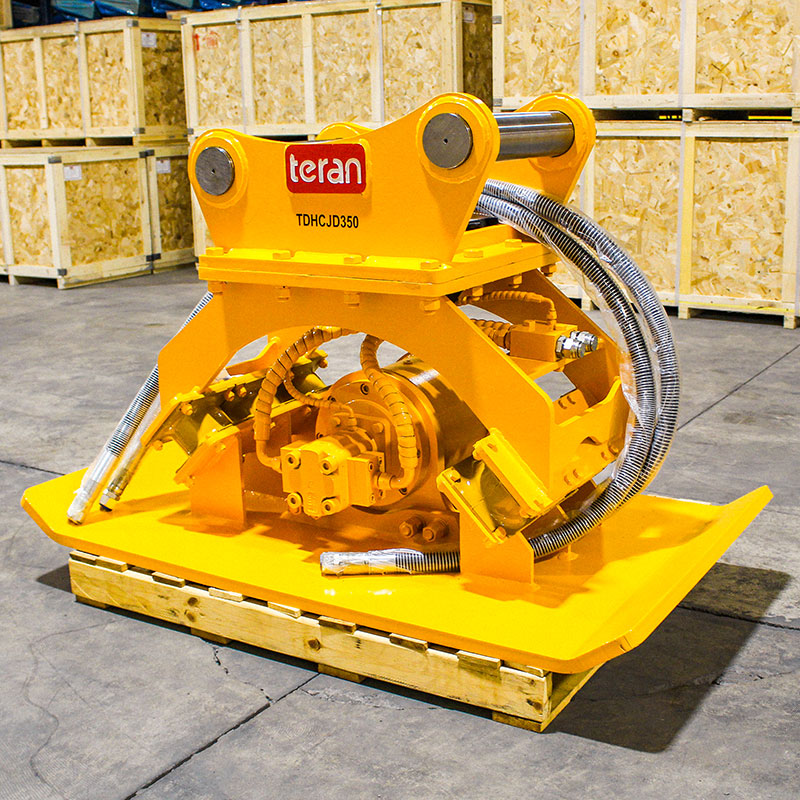 Teran Hydraulic Compactor | Model TDHC-JD350 | Replaceable Teeth & Blades | Compatibility 24-35 Tons | For Excavators