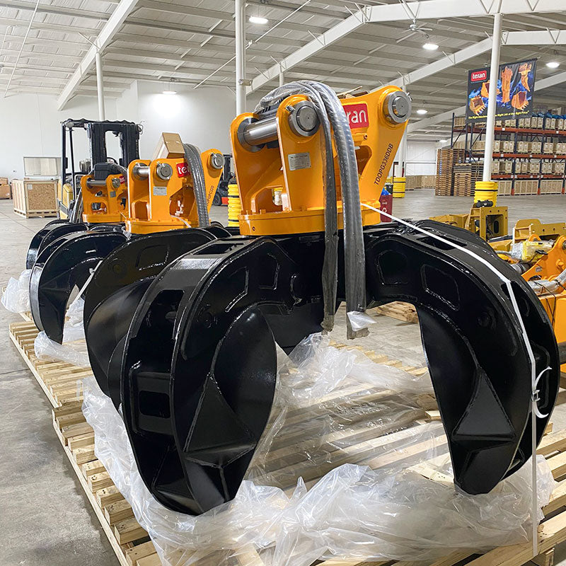 Teran TDOPG336D Hydraulic Orange Peel Grapple, Excavator Attach