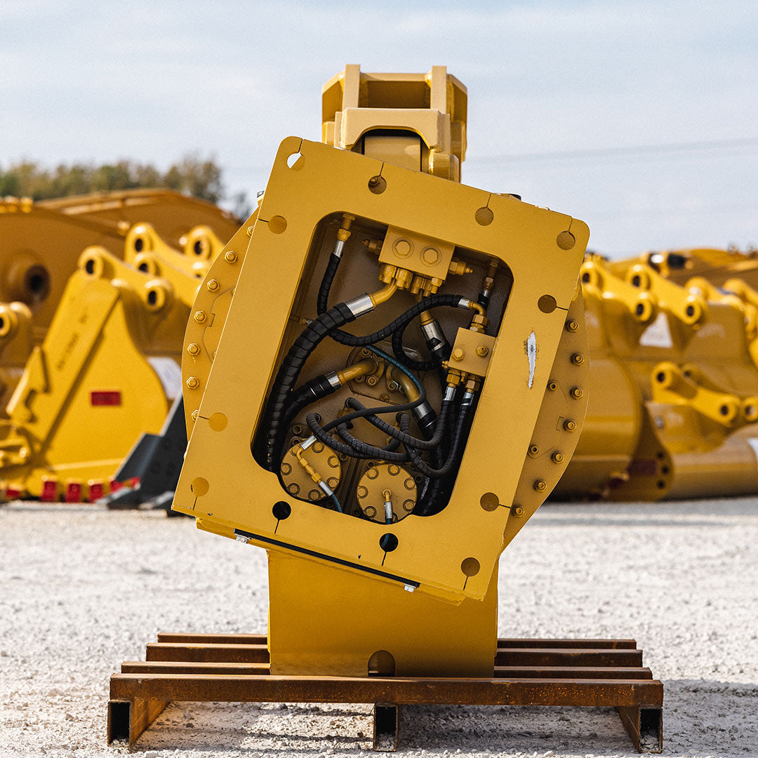 Teran Rotating Pulverizer | Model TDRV-60 | High Strength Steel | Replaceable Teeth & Blades | Compatibility Up To 60 Ton | For Excavators