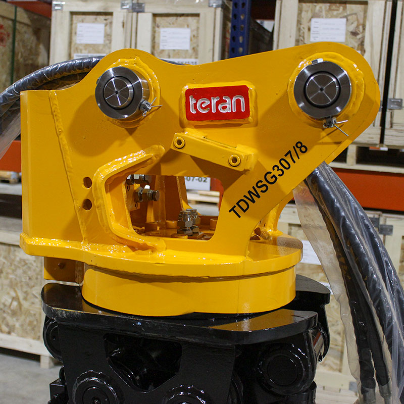 TERAN TDWSG307 Hydraulic Rotary Wood/Stone Grapple, Excavator Attach