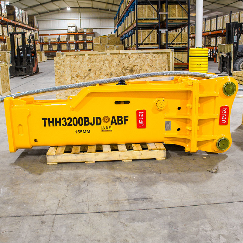 Teran Hydraulic Breaker | Models THH-3200BJD-ABF | ABF System | 100MM Pins | Compatibility JD/EX350 Linkage | For Excavators