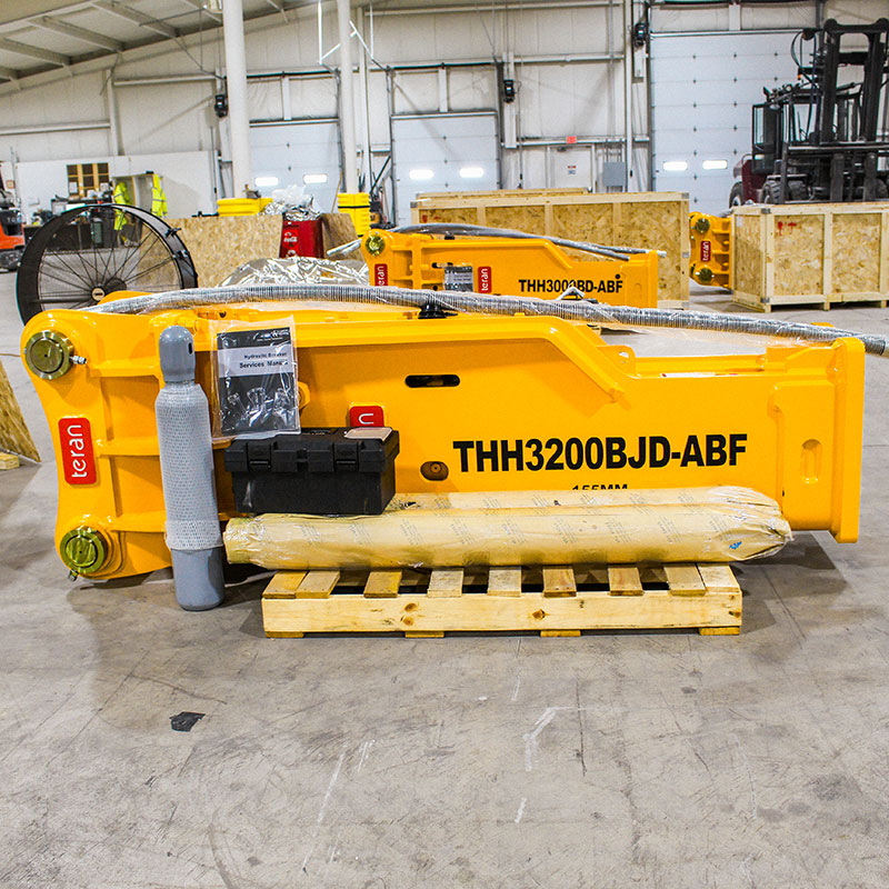 Teran Hydraulic Breaker | Models THH-3200BJD-ABF | ABF System | 100MM Pins | Compatibility JD/EX350 Linkage | For Excavators