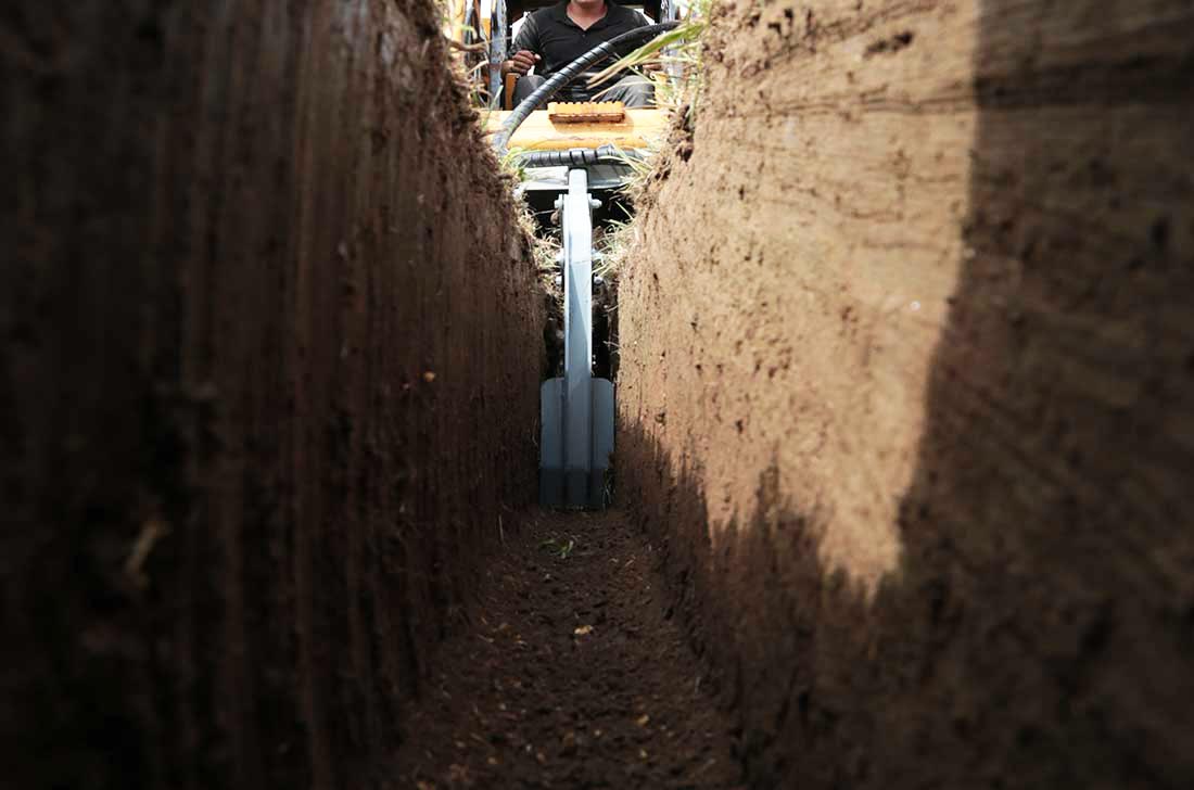 Baumalight Trencher | Model TN-560 | Width 6 - 10" | Trench Depth 60" | Hydraulic Flow Range 15-25 GPM | For Skid Steers