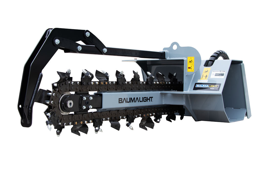 Baumalight Trencher | Model TNM-336B | Trencher Depth 36" | Width 4" - 6" | Hydraulic Flow Range 7-18 GPM | For Skid Steers
