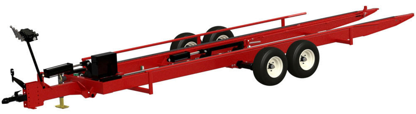 Rankin Bin Trailer With Torsion Flex Tandem Axle, Hydraulic Self-Loading System | 30" to 32" Rail Width | 30-60 HP For Tractor