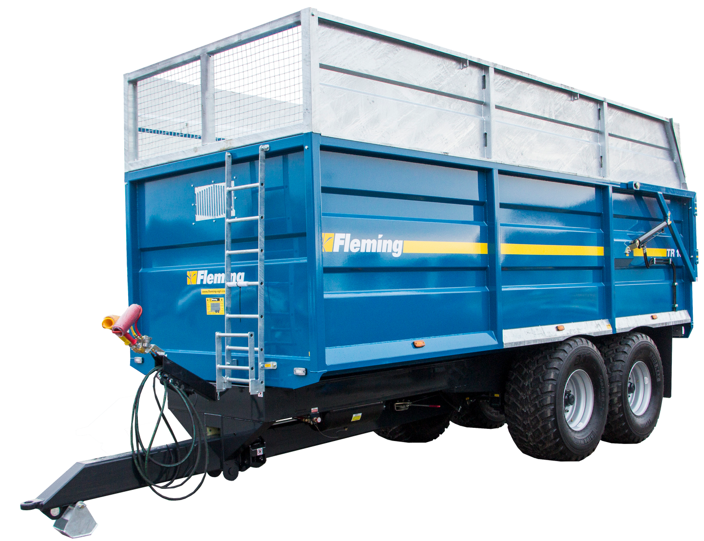 Fleming 16 Ton Monocoque Tipping Trailer | Model TR16 | Width 8' | 80-100 HP | For Tractors & Loaders