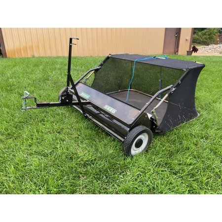 Field Tuff 38" Tow-Style Lawn Sweeper – Quick Assembly, 12.5 cu. ft. Capacity | Towing Power 8–14 HP / 200cc+ | For ATVs, UTVs & Lawn Tractors