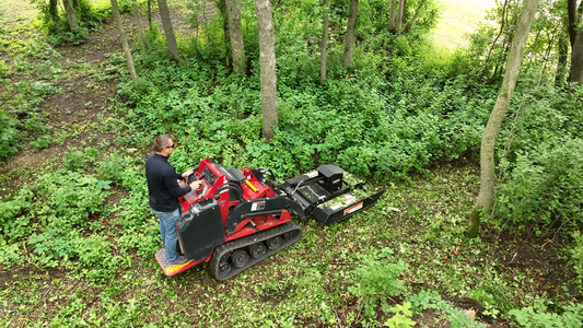 Erskine Mini Rotary Brush Mower | Overall Width 48" & 56" inches | Deck Length 62" & 70" inches | For Mini Skid Steer