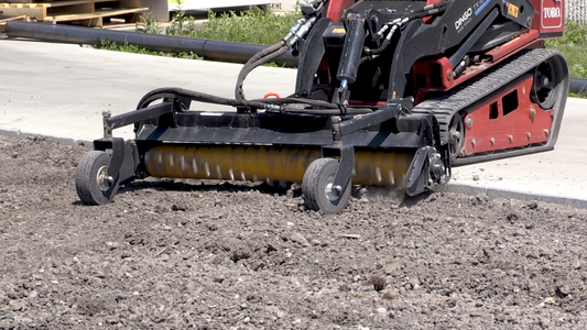 Erskine Mini Soil Conditioner | Working Width 48” & 60” inches | Rated Flow 9-15 GPM | For Mini Skid Steer