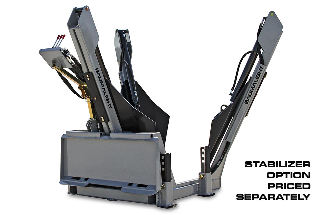 Baumalight | Tree Spade | ST330 | 30" Root Ball | Hydraulic Flow 5-20 GPM | For Skid Steer