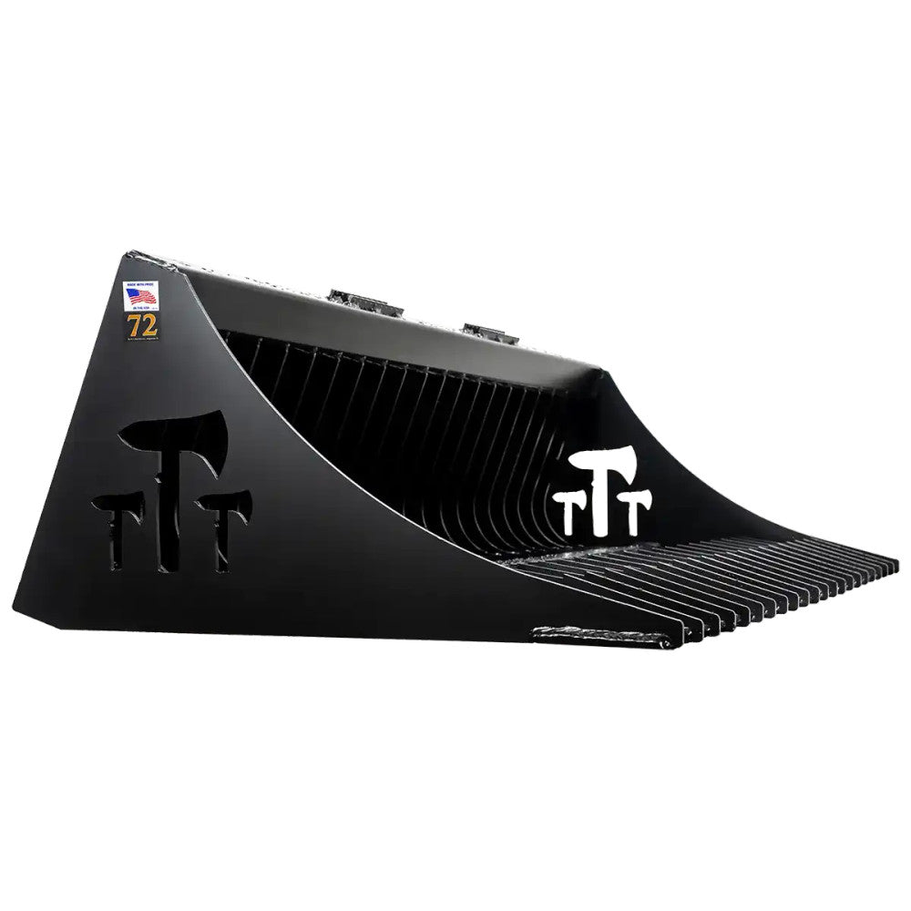Express Steel Tomahawk Rock Bucket | SKU 3008 | Width 72" | Hydraulic Flow 15–25 GPM | For Skid Steers