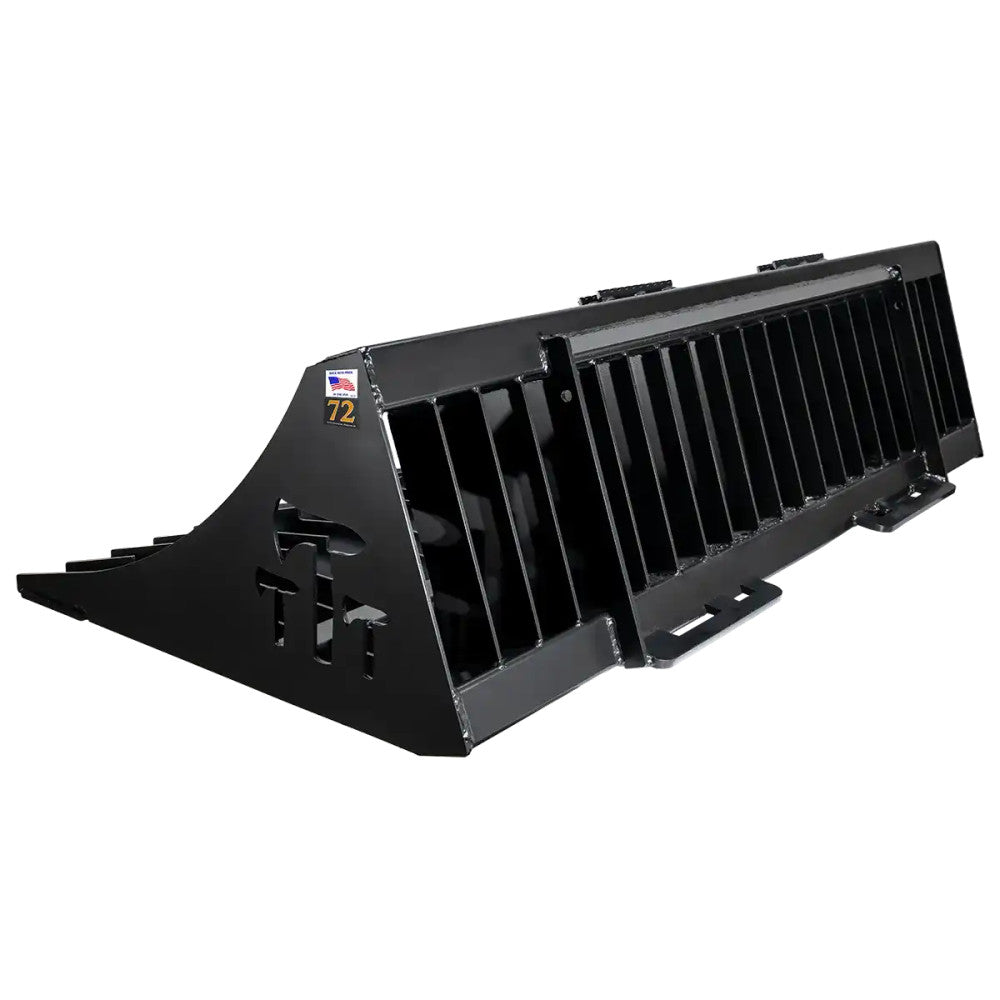 Express Steel Tomahawk Rock Bucket | SKU 3008 | Width 72" | Hydraulic Flow 15–25 GPM | For Skid Steers