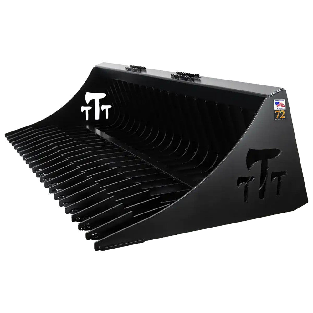 Express Steel Tomahawk Rock Bucket | SKU 3008 | Width 72" | Hydraulic Flow 15–25 GPM | For Skid Steers