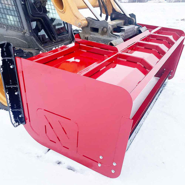 Top Dog Attachments Snow Pusher Pullback Bar | Snow Pusher Attachments | Width 60"-120" | Weight 42-226 lbs | For Skid Steer