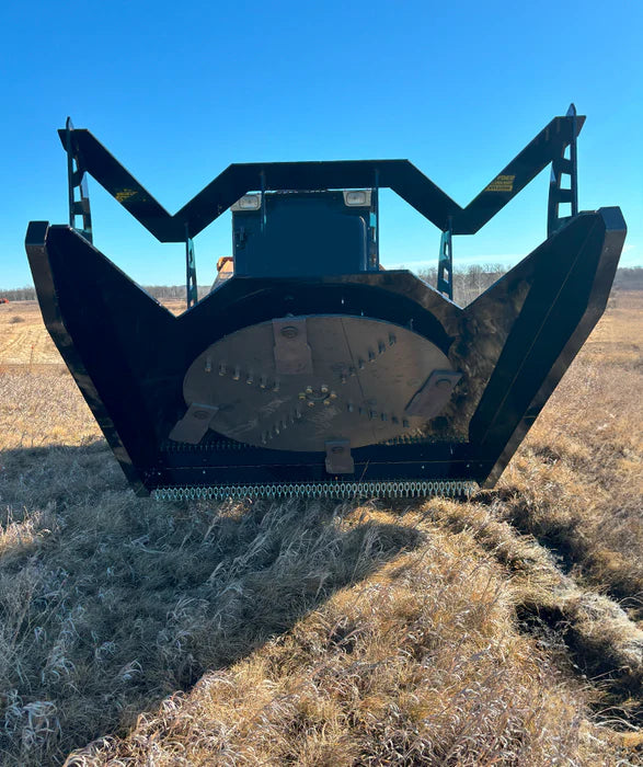 Top Dog Attachments Brush Cutter Mower | Open Front | Width 72"-78" | Flow 26-40 GPM | For Skid Steers
