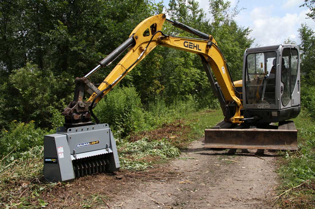 Baumalight Fixed Tooth Mulcher | Model MX530 | Path Width 40" | Machine Size 4-12 Tons | For Excavators