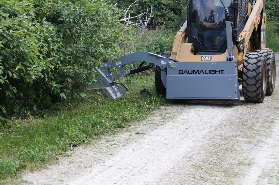 Baumalight Boom Mower | Model SWA/SWF Series | Reach 6' To 14' | Cutting Width 48" & 60" | Hydraulic Flow Range 15-35 GPM | For Skid Steers