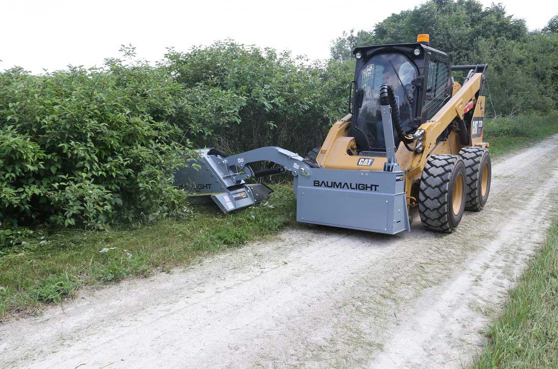 Baumalight Boom Mower | Model SWA/SWF Series | Reach 6' To 14' | Cutting Width 48" & 60" | Hydraulic Flow Range 15-35 GPM | For Skid Steers