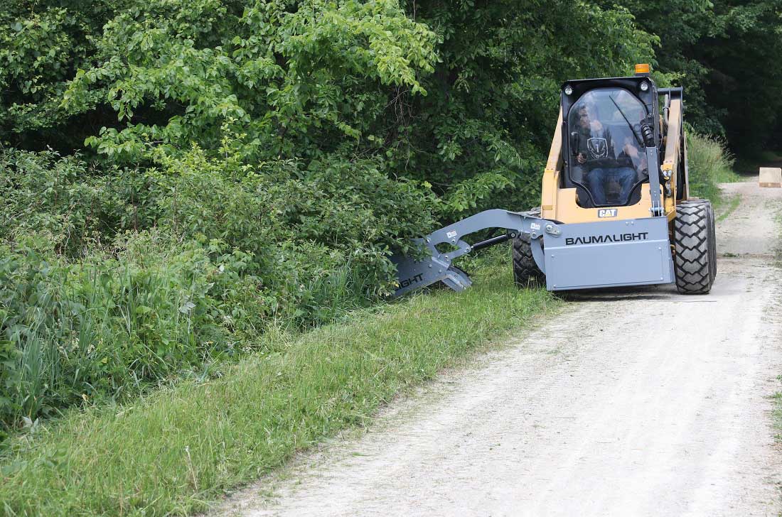 Baumalight Boom Mower | Model SWA/SWF Series | Reach 6' To 14' | Cutting Width 48" & 60" | Hydraulic Flow Range 15-35 GPM | For Skid Steers