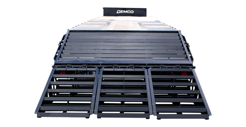 Demco | Triple Axle Drop Deck Trailers | Model DD53-3 | Length 48' Feet Triple Axle | Tare Weight 12,840 Lbs | Horsepower 400 To 500 HP | For Tractors